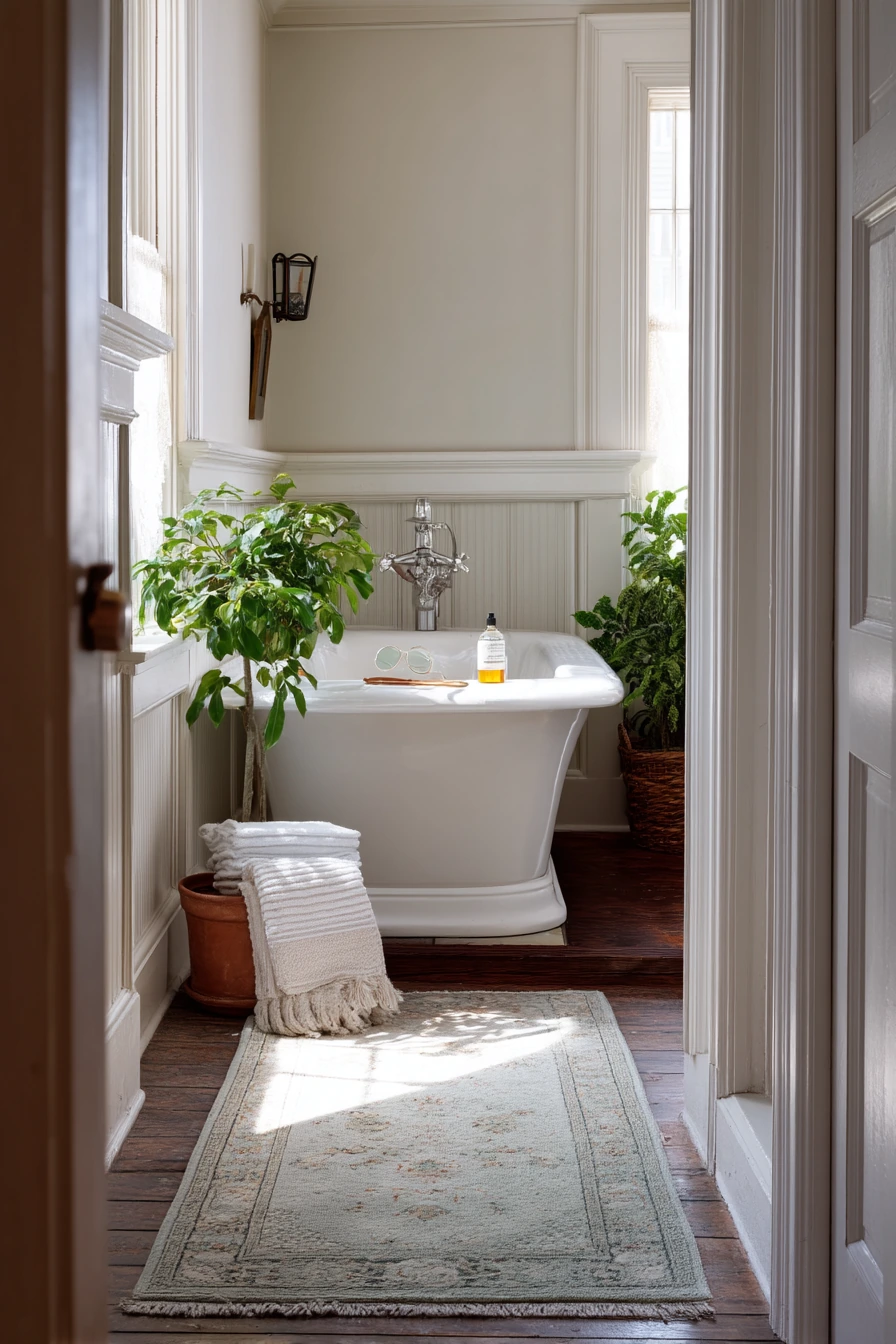 Old House Colonial Bath with Original Details