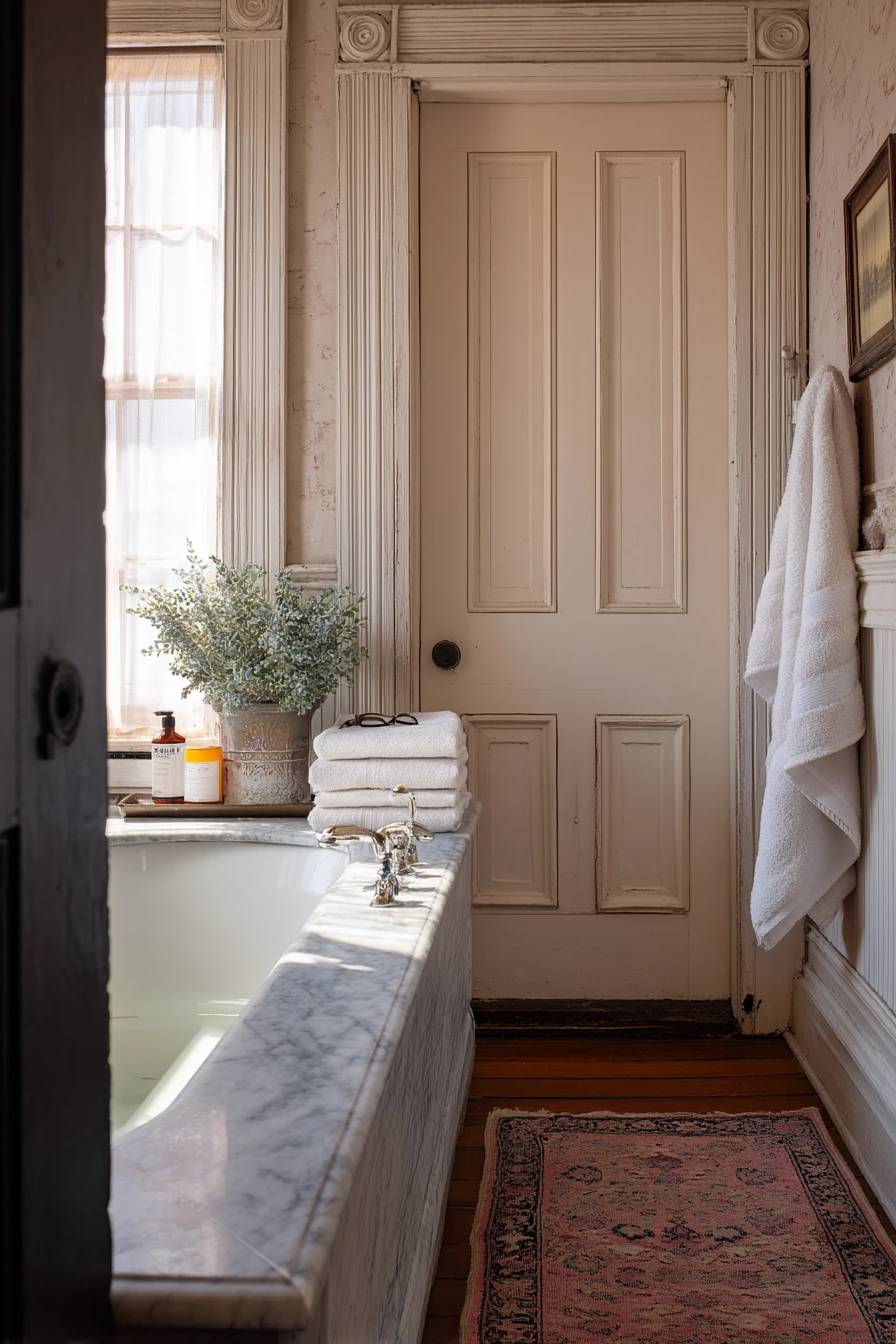 Old House Colonial Bath with Original Details