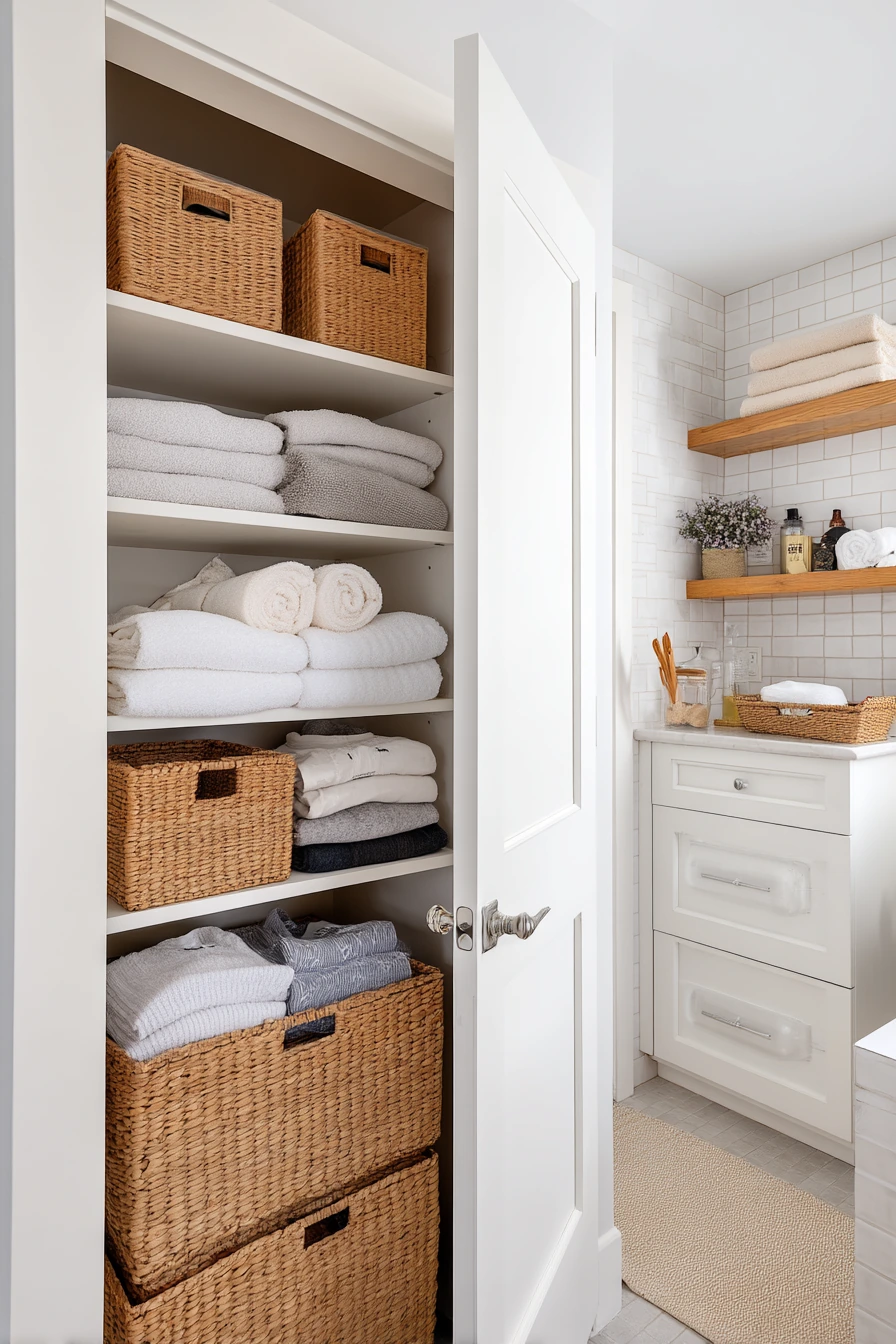 Colonial Bath with Laundry Niche and Everyday Storage
