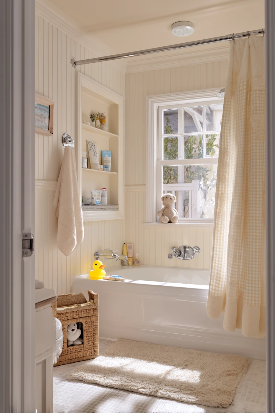 Colonial Kids’ Bath with Durable Charm