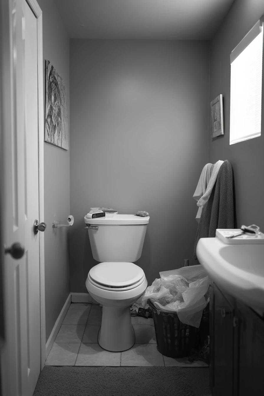 Budget Bathroom Before-Feels Comfort