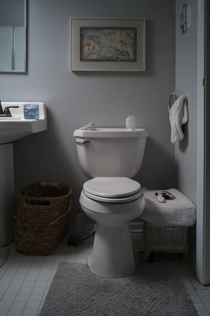 Budget Bathroom Before-Feels Comfort