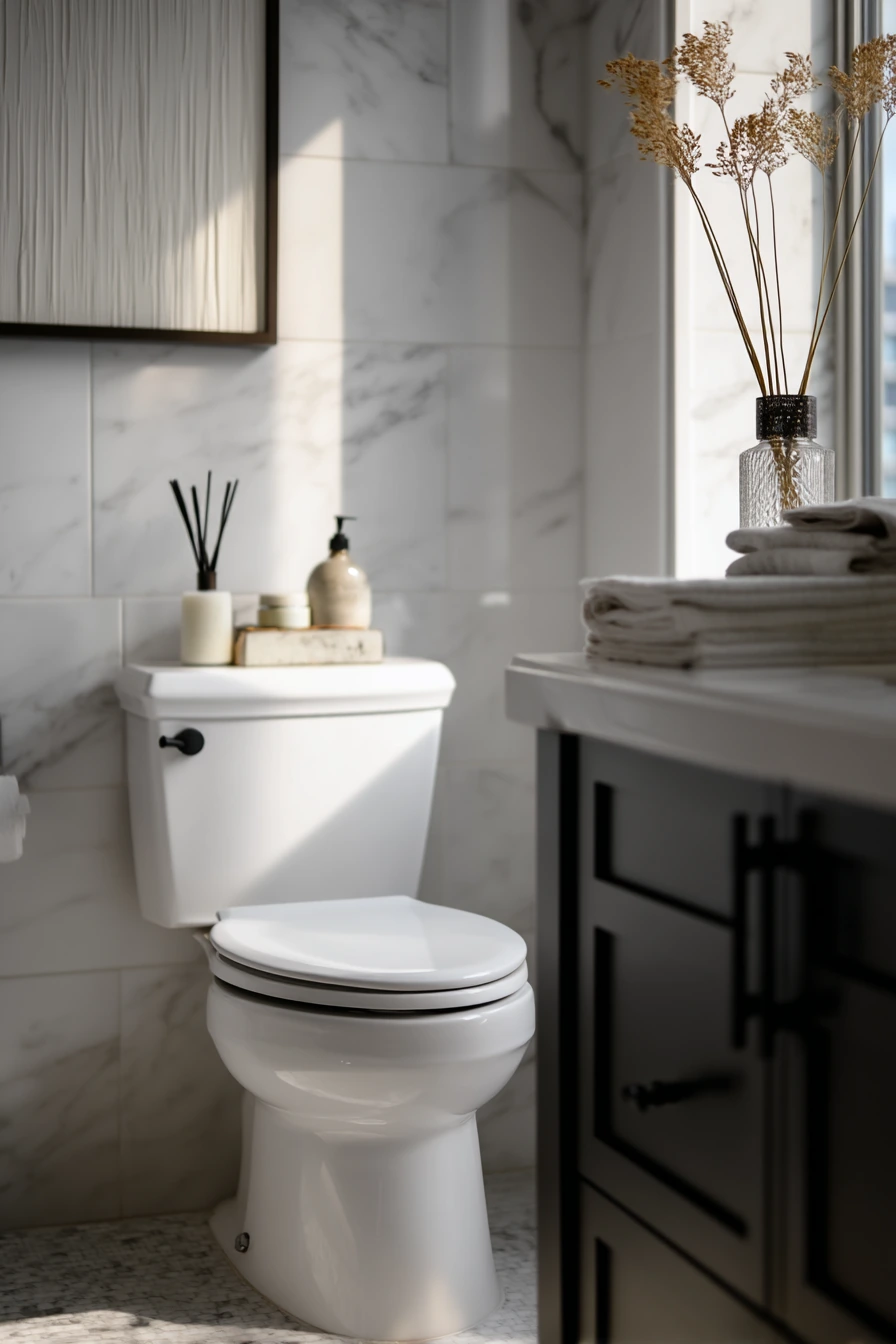 Elegant Condo Bath with Practical Height