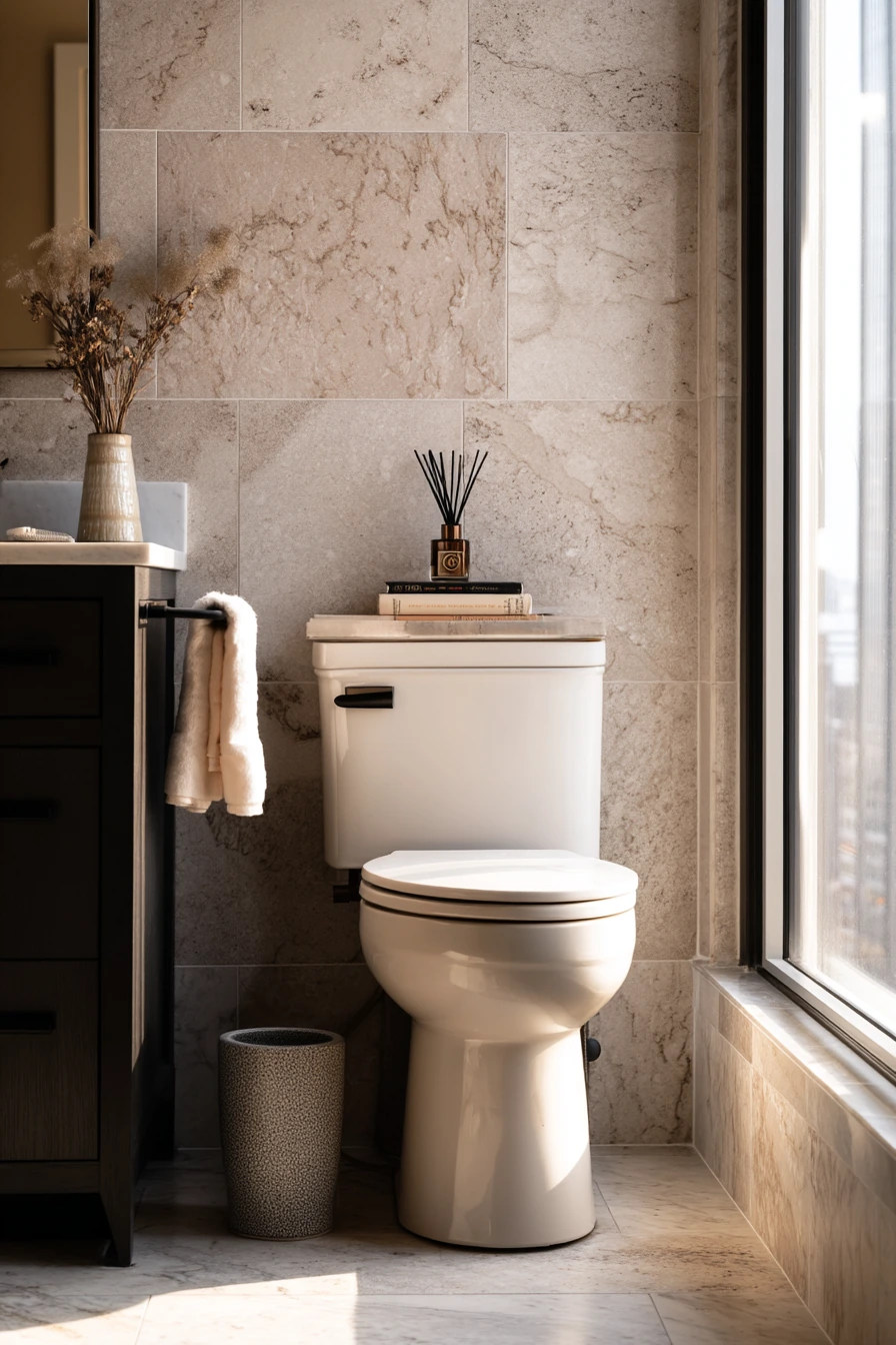 Elegant Condo Bath with Practical Height