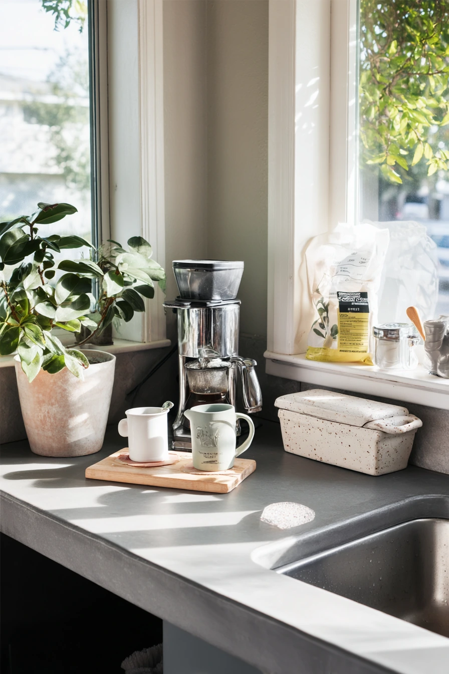 Rental-Friendly Concrete Look