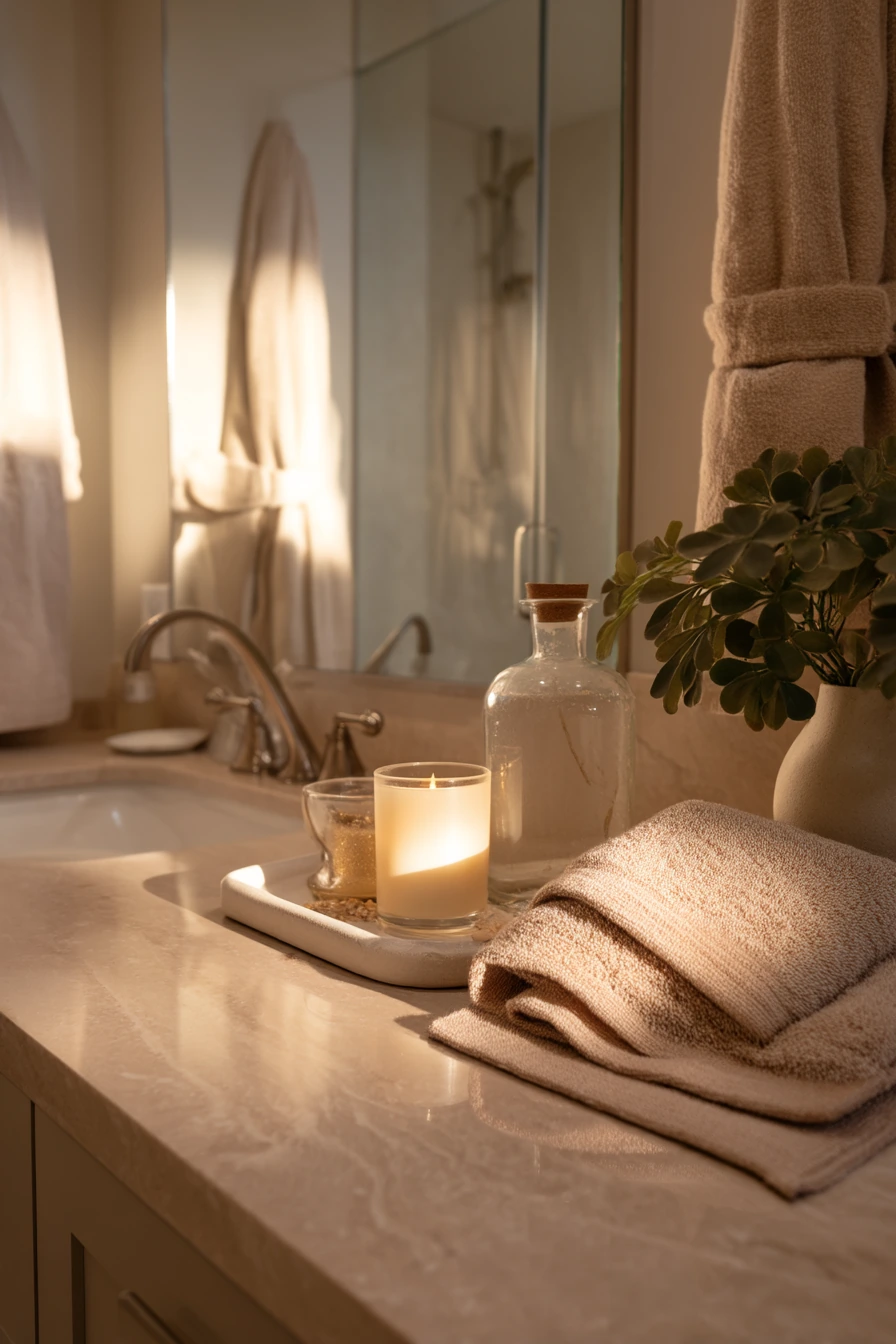Small Spa Corner for a Weeknight Reset