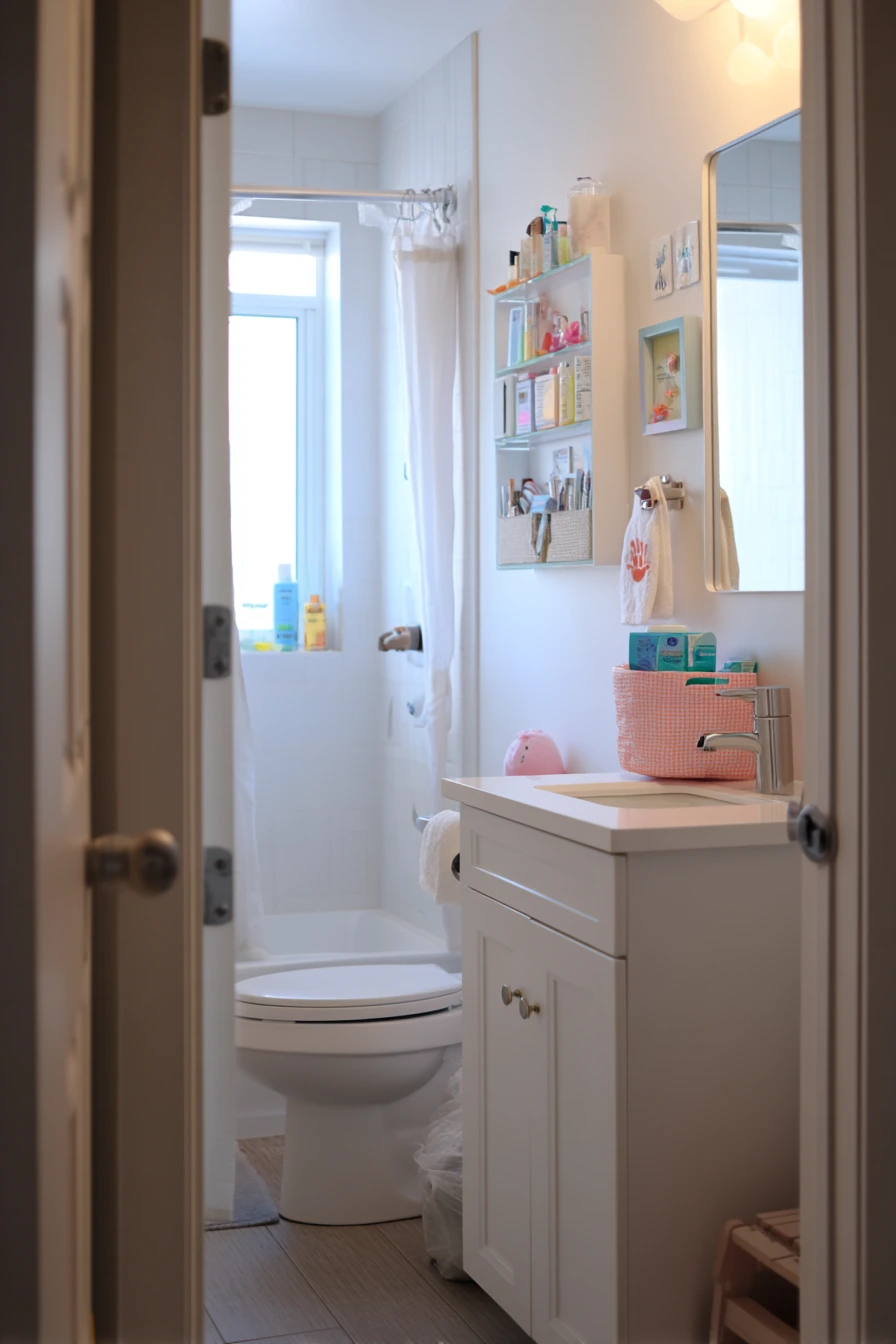 Family Condo Bath With Kid-Friendly Order