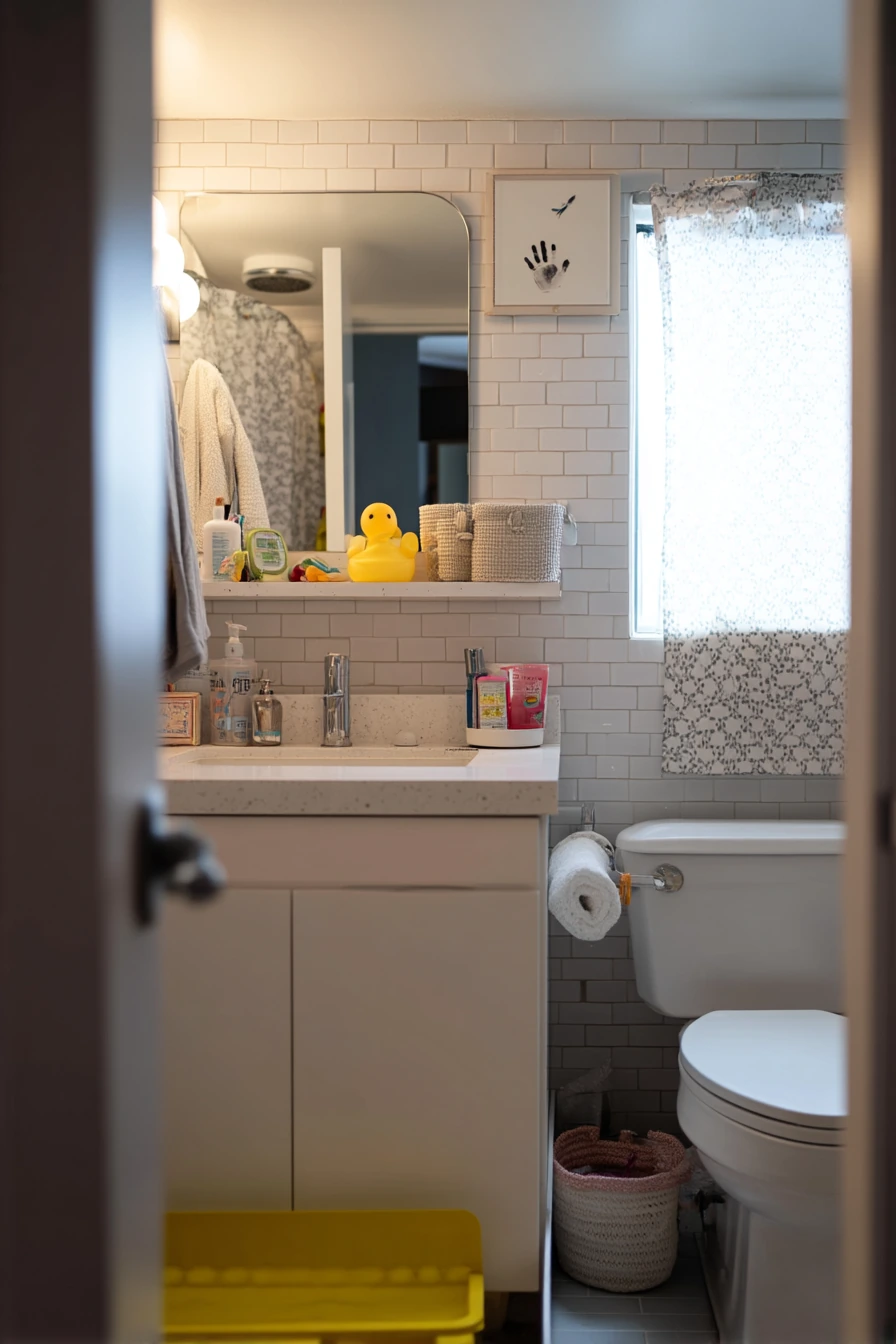 Family Condo Bath With Kid-Friendly Order