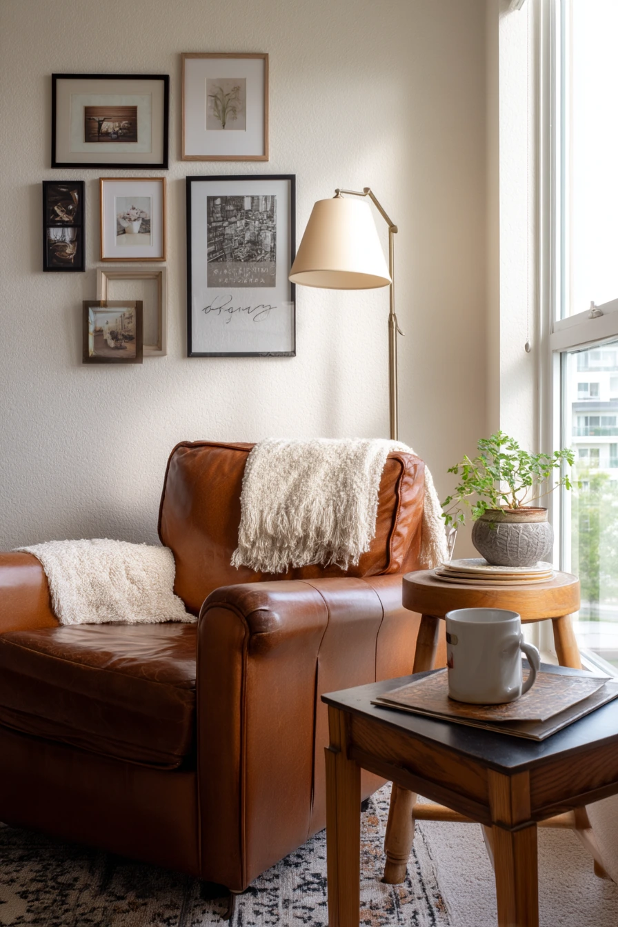 Budget Cozy Condo with Thrifted Character