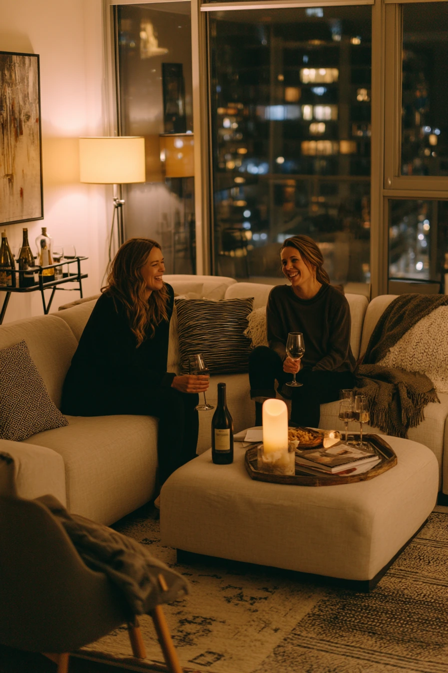 Evening Entertaining in a Compact Condo