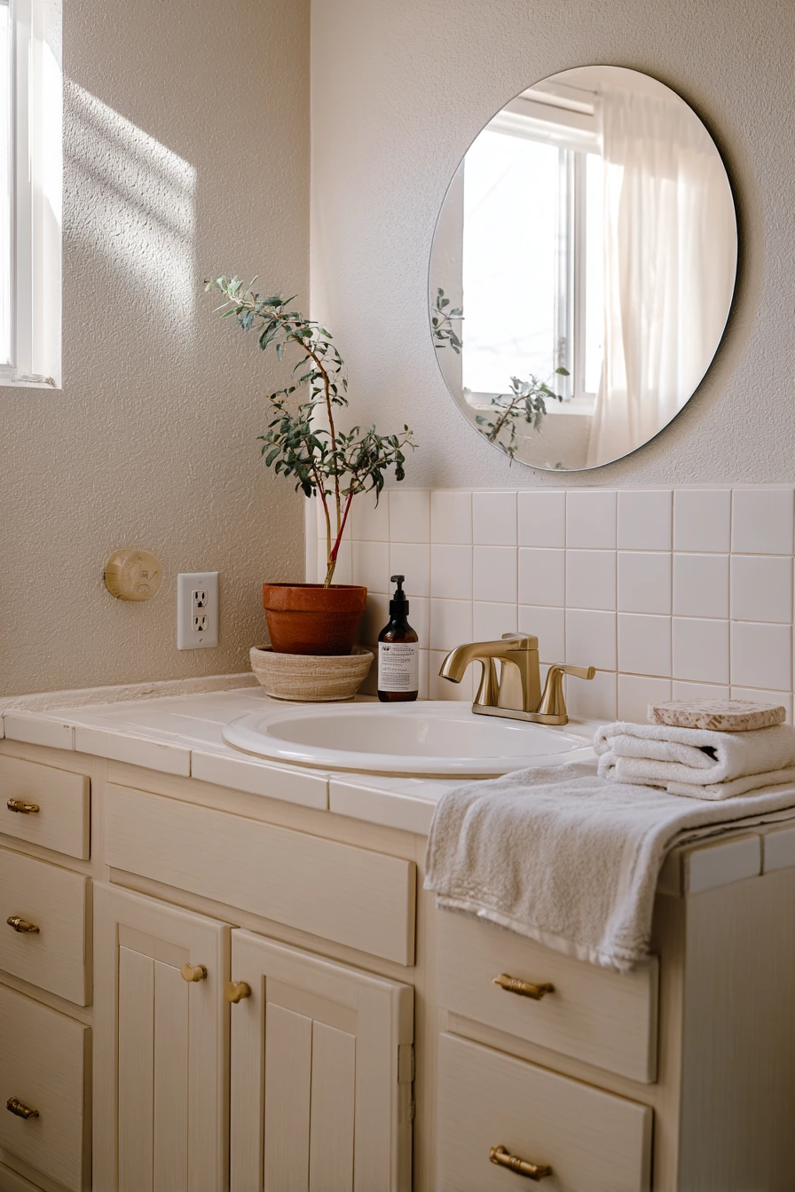 Budget Remodel With Warm Brass