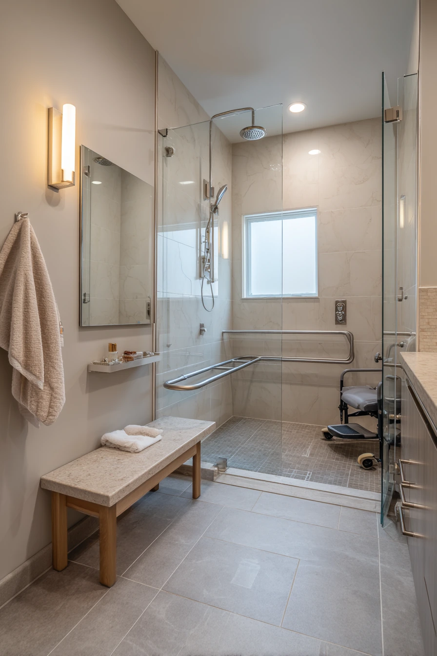 Accessible Walk-In Shower Upgrade