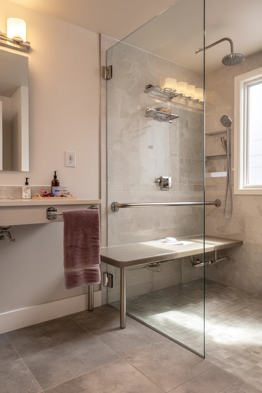 Accessible Walk-In Shower Upgrade