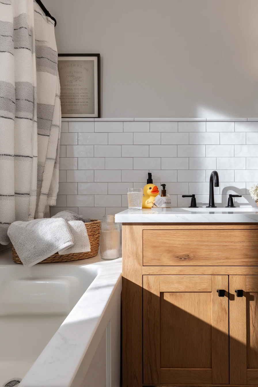 Family-Ready Tub Surround Refresh