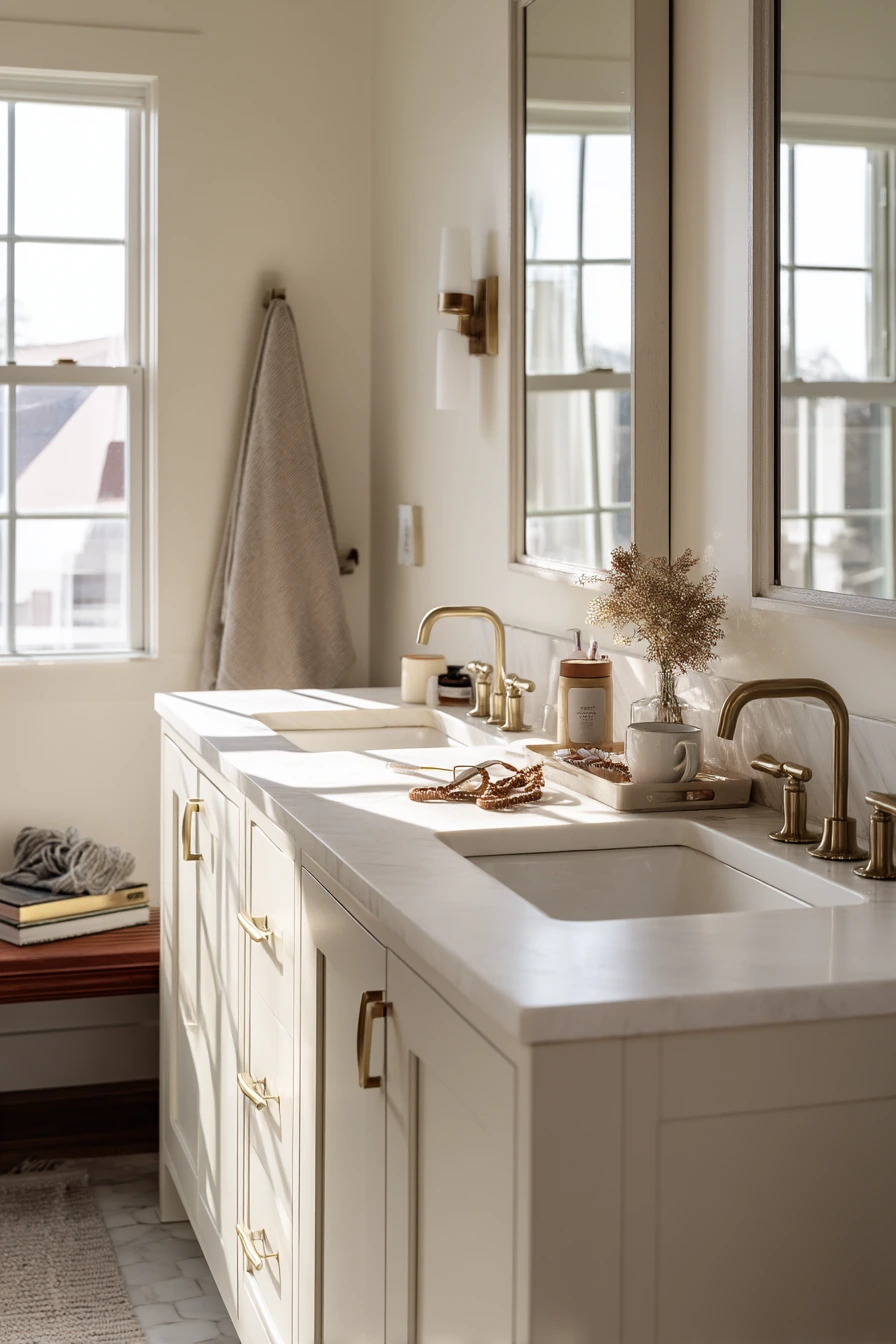 Morning Rush Double Sink Scene
