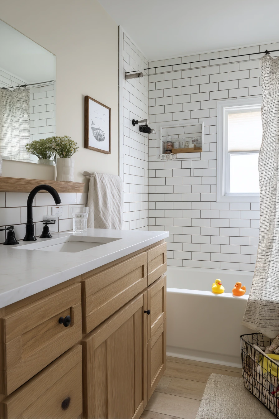 Family-Ready Tub Surround Refresh