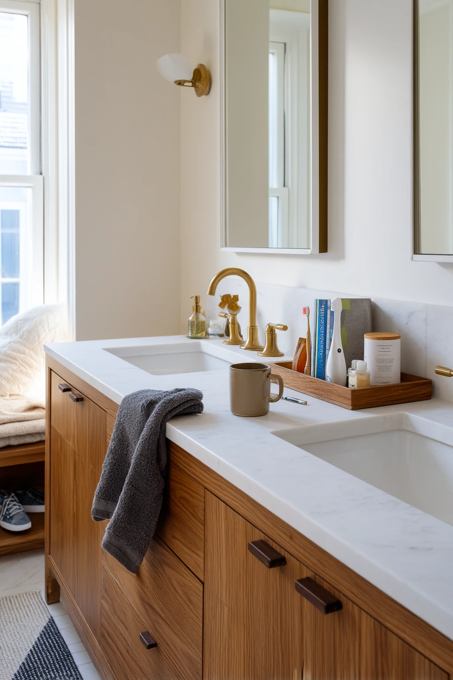 Morning Rush Double Sink Scene