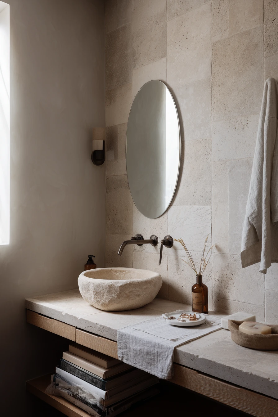 Minimal Bath with Collected Objects