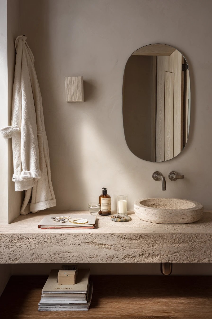 Minimal Bath with Collected Objects