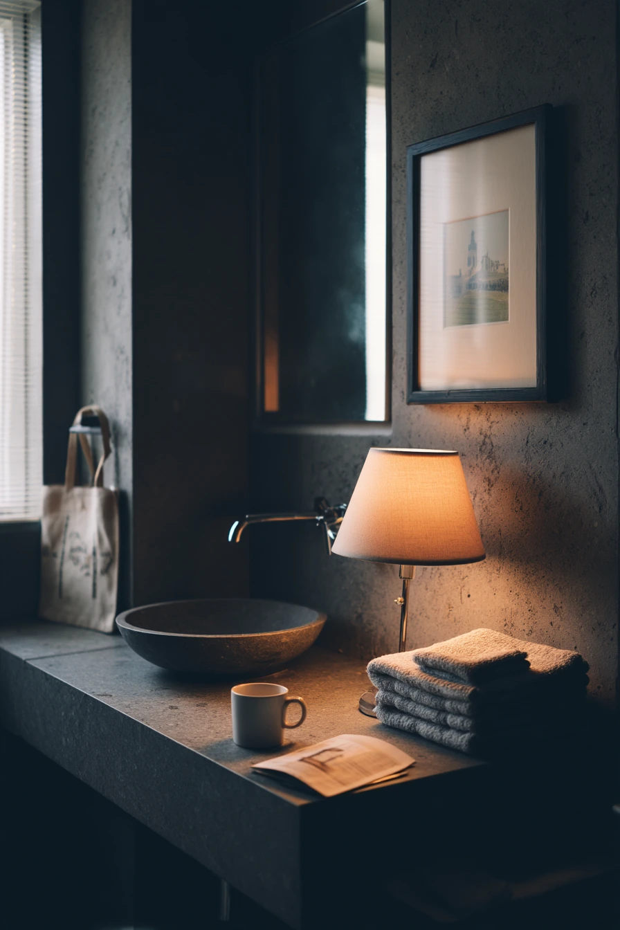 Quiet Corner Bath for One Busy Person