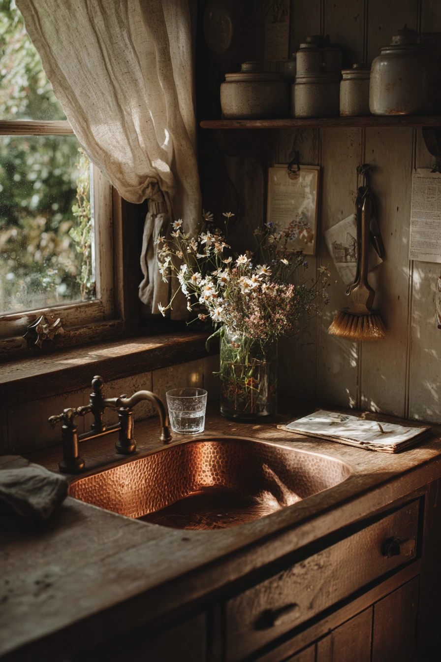 Cozy Cottage Sink With Collected Details