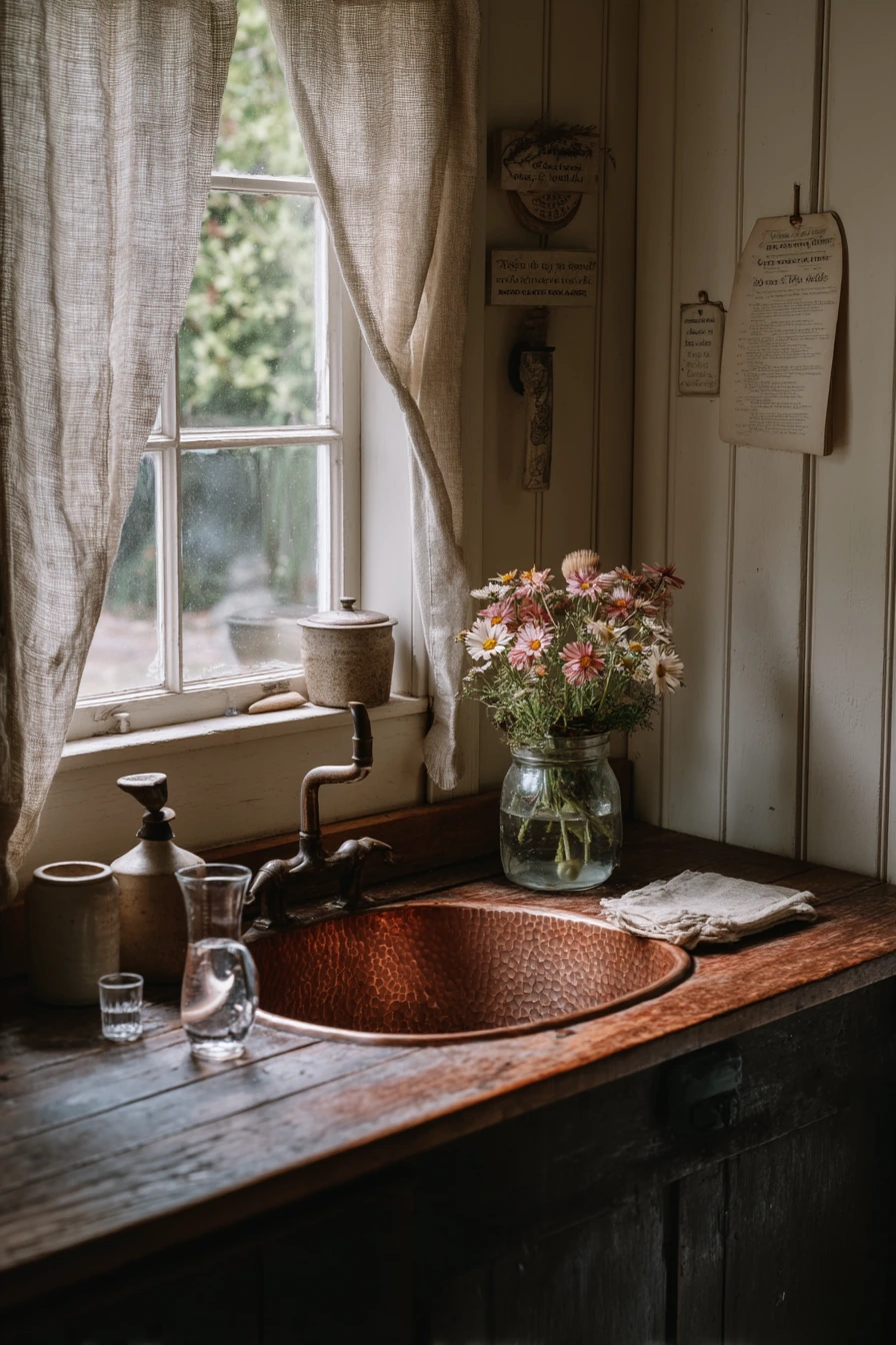 Cozy Cottage Sink With Collected Details