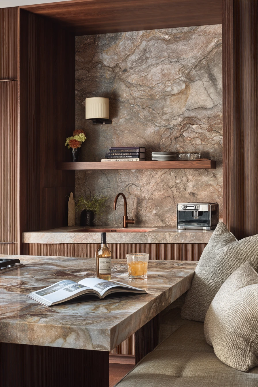 Luxury But Lived-In Copper Sink Moment