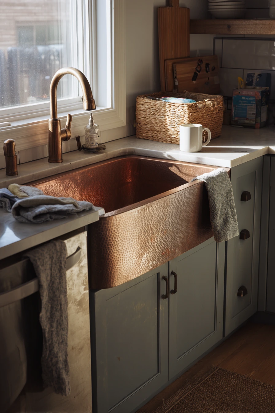 Weekend Renovation Reveal With Copper Farm Sink