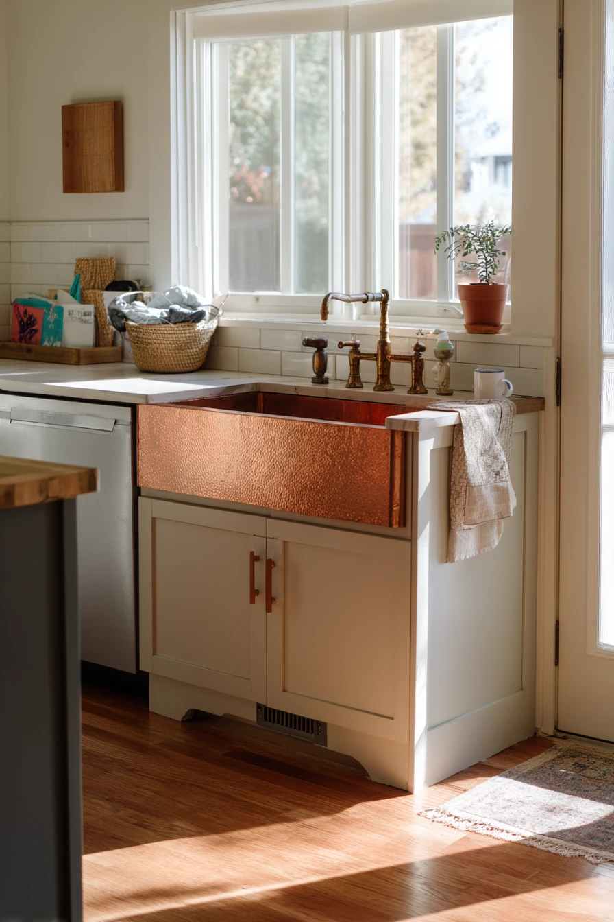 Weekend Renovation Reveal With Copper Farm Sink