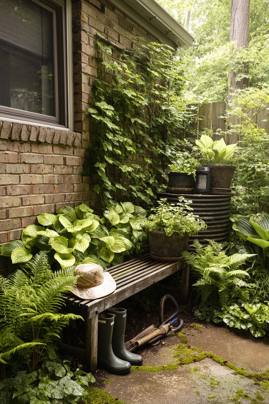 Shady Side-Yard Shade Garden