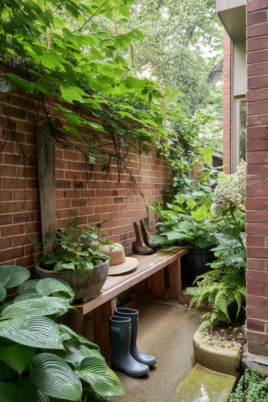 Shady Side-Yard Shade Garden