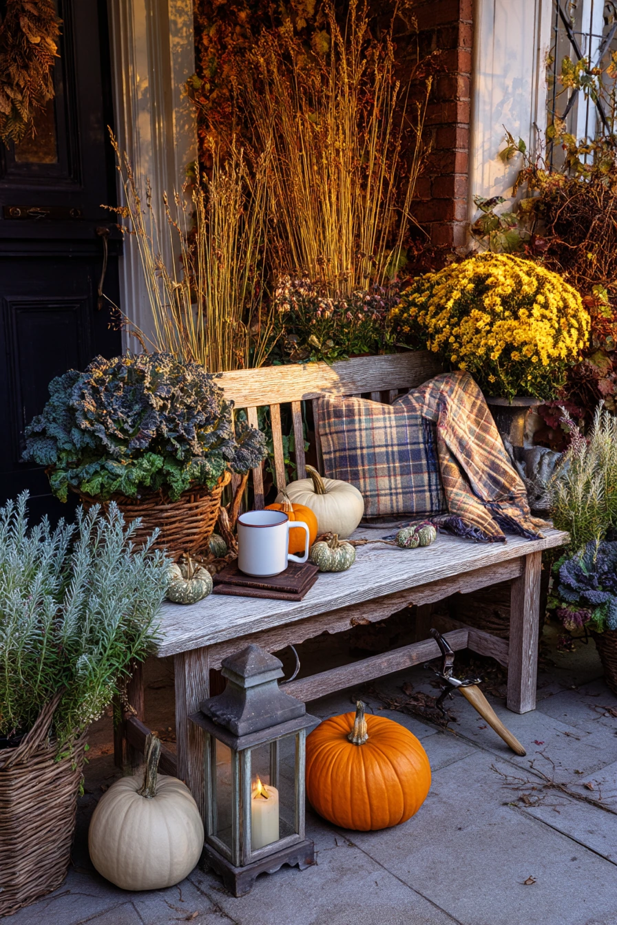 Seasonal Fall Corner Garden