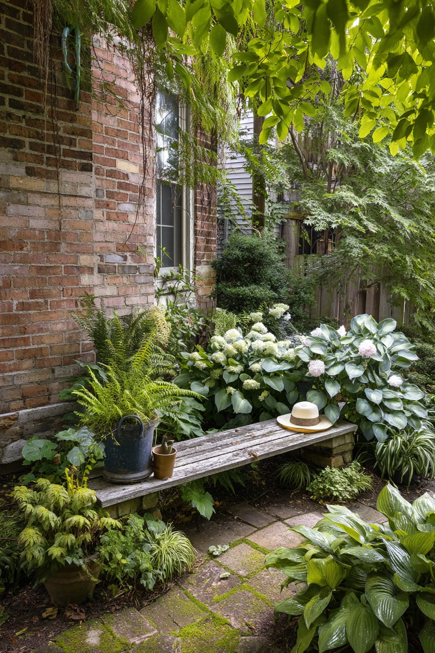 Shady Side-Yard Shade Garden