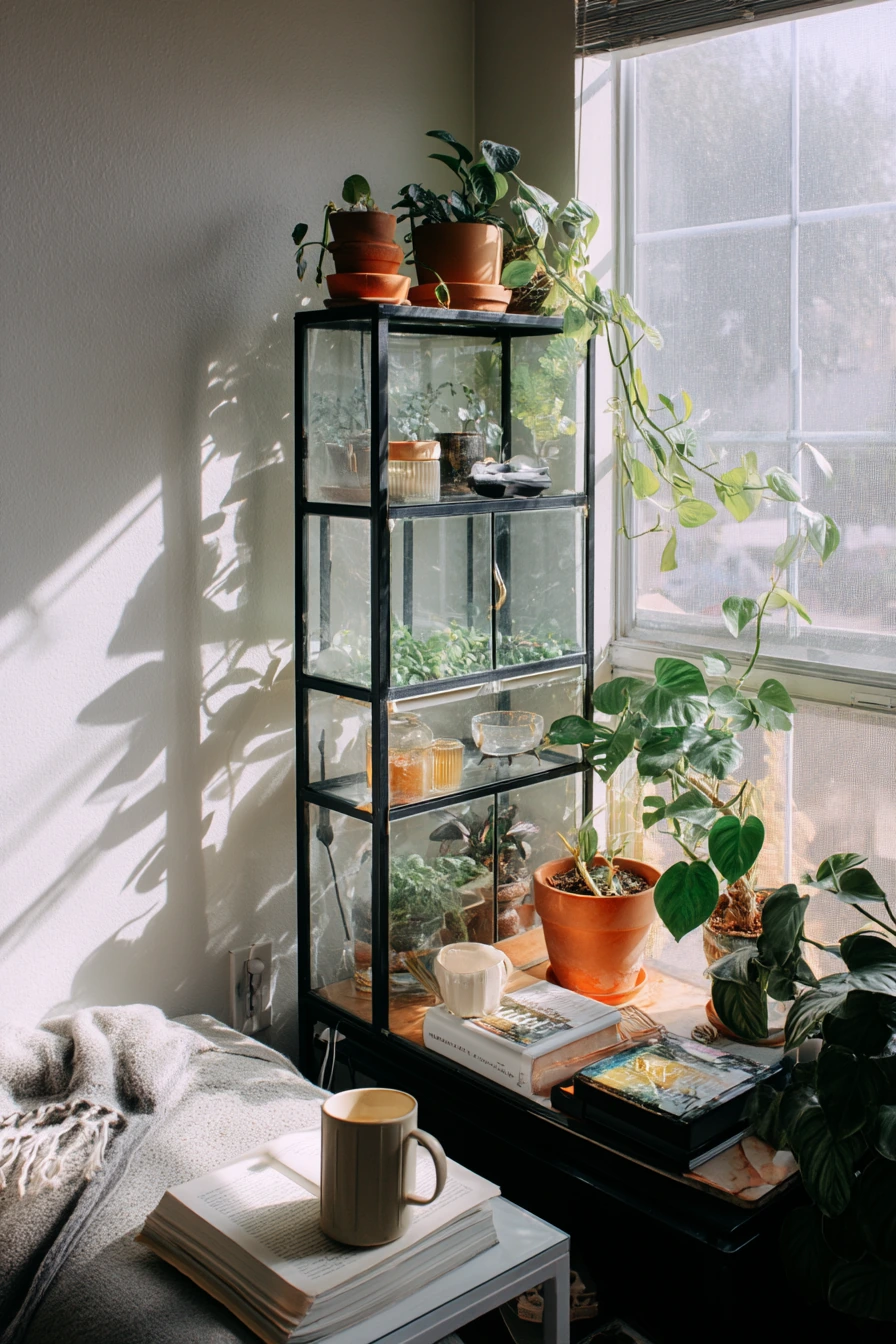 corner greenhouse ideas