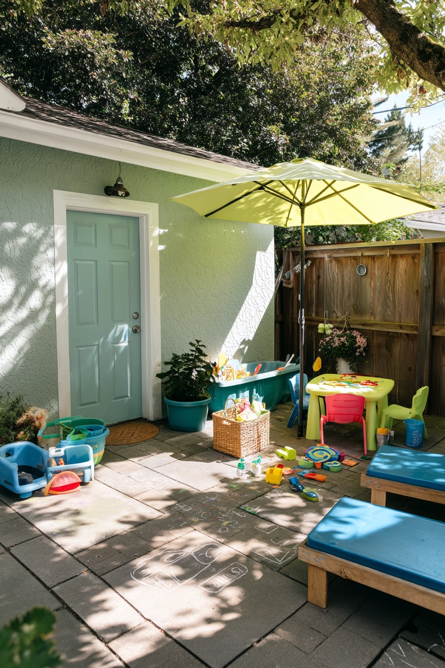 Family Corner Patio Play Zone