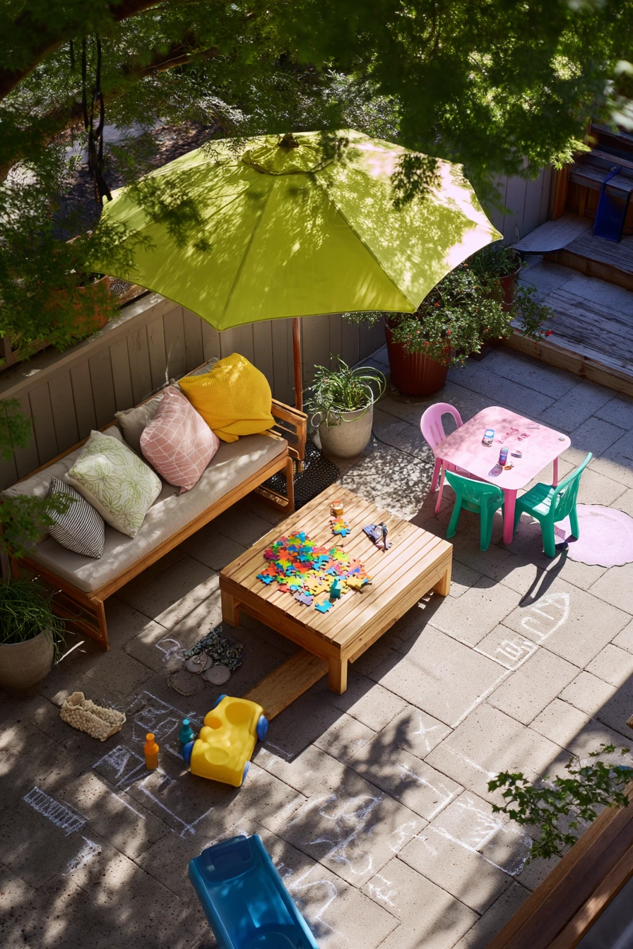 Family Corner Patio Play Zone