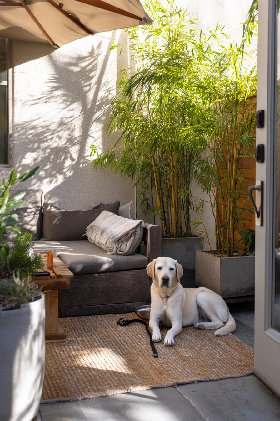 Pet-Friendly Corner Patio Lounge
