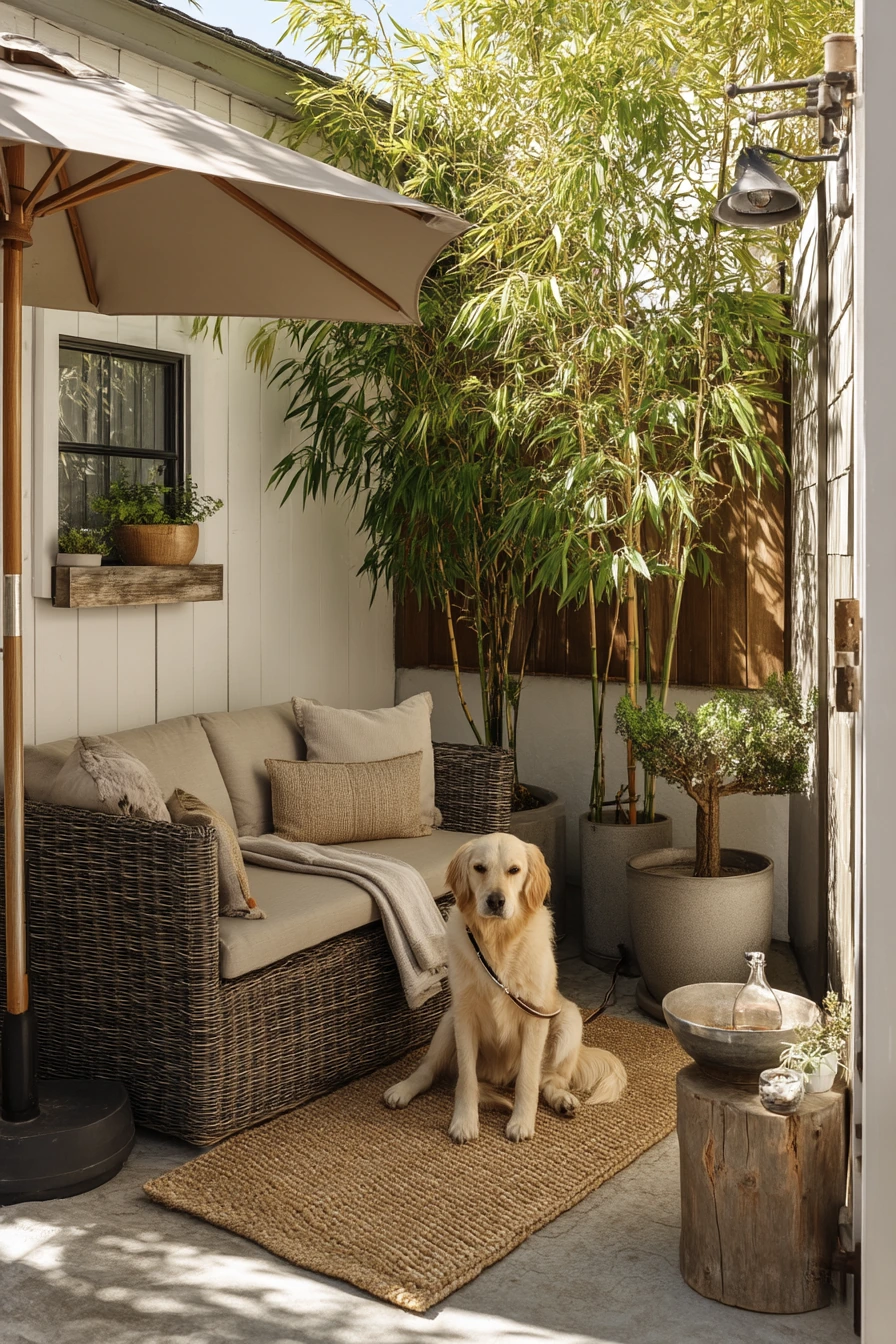 Pet-Friendly Corner Patio Lounge