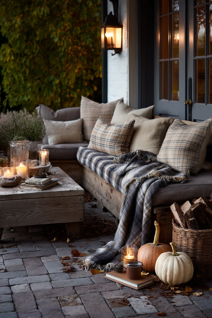 Seasonal Fall Corner Patio Layering