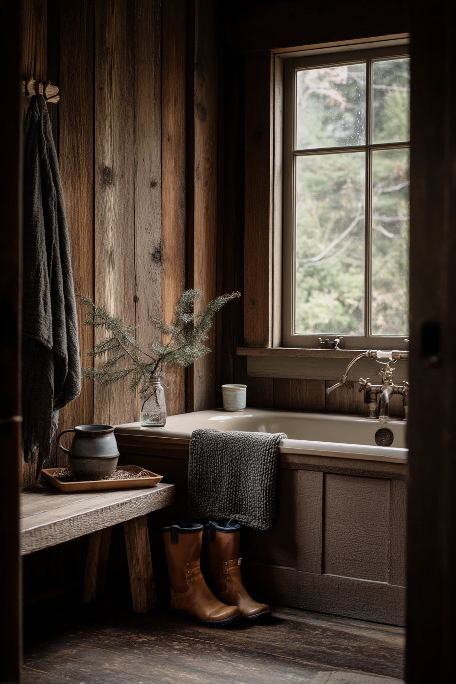 Rustic Weekend Cabin Soak