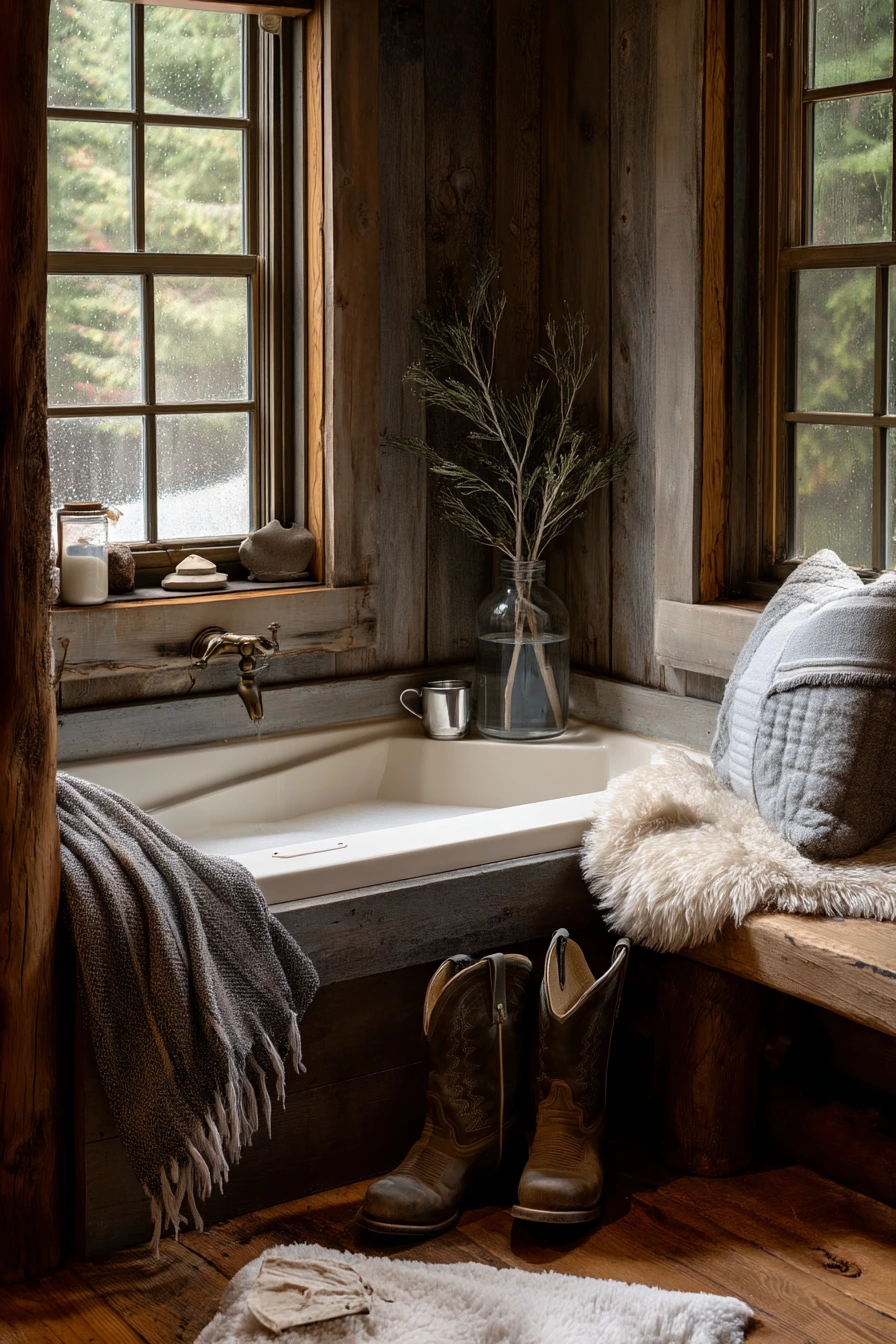Rustic Weekend Cabin Soak