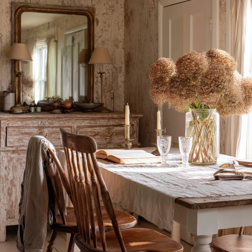 Romantic Cottage Dining Room for Slow Dinners