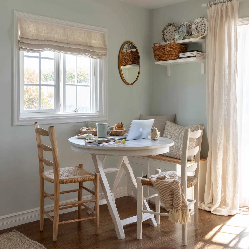 Tiny Cottage Dining Room with Smart Storage