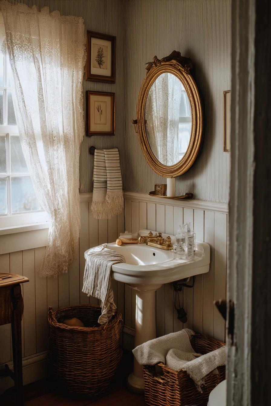 Cozy Guest Bath in a Weekend Cottage