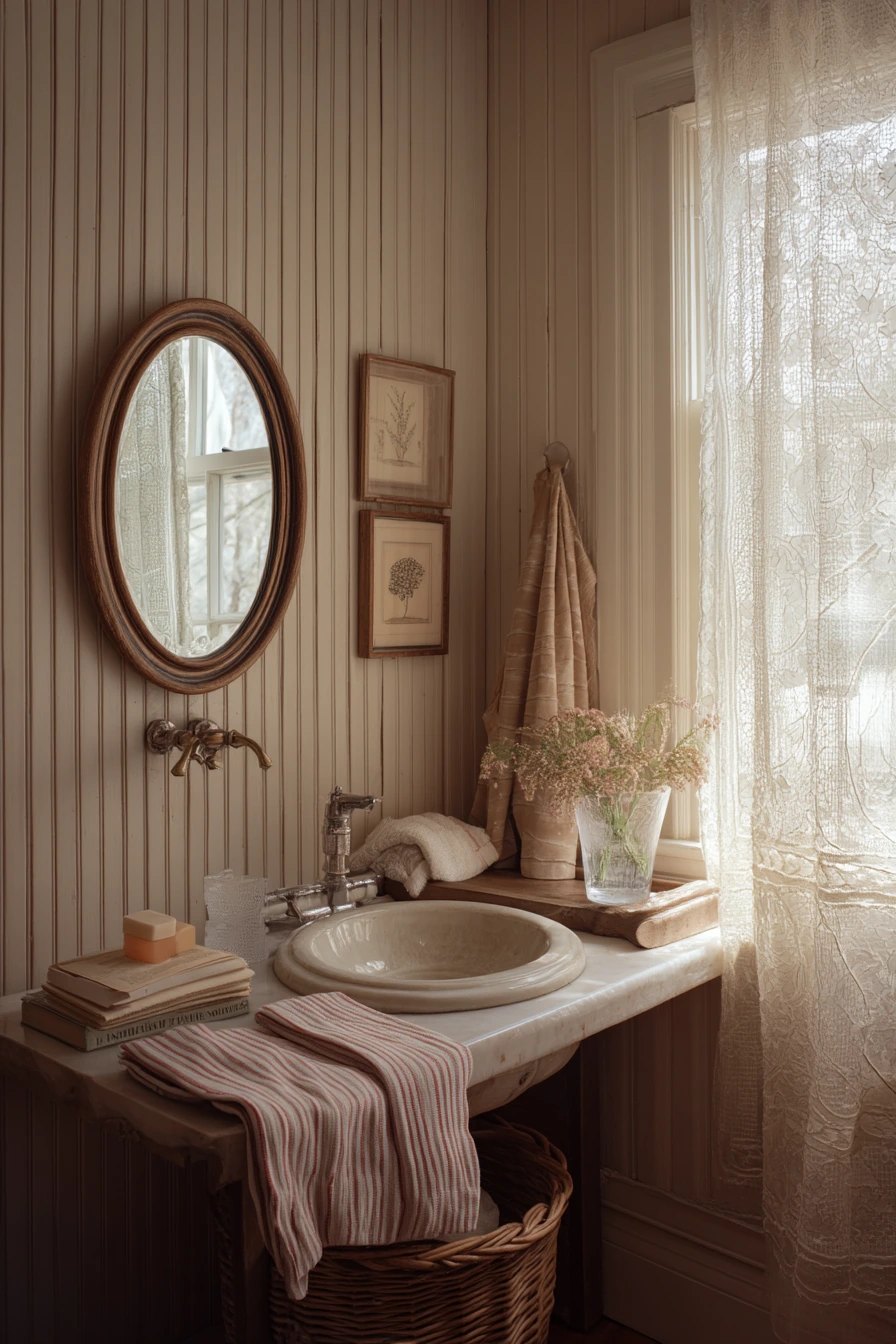 Cozy Guest Bath in a Weekend Cottage