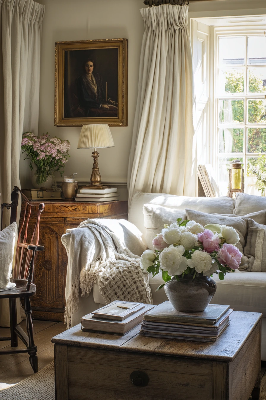 Antiques and Fresh Cut Flowers