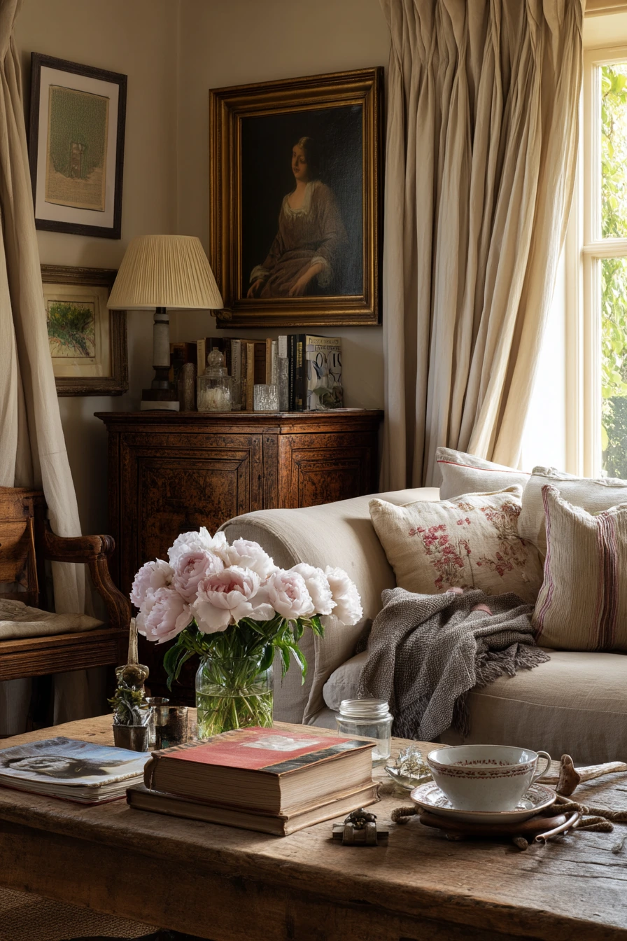Antiques and Fresh Cut Flowers