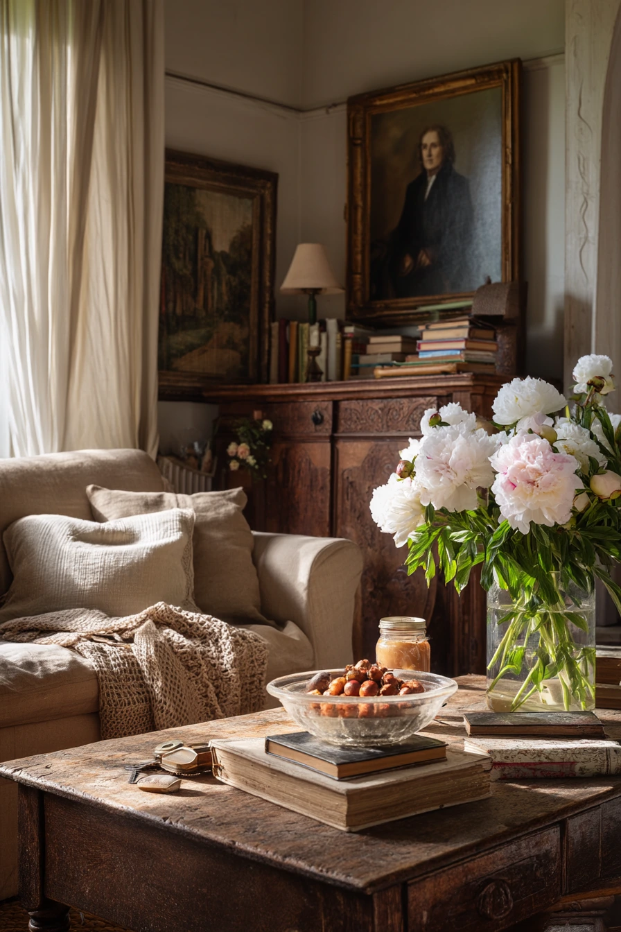 Antiques and Fresh Cut Flowers