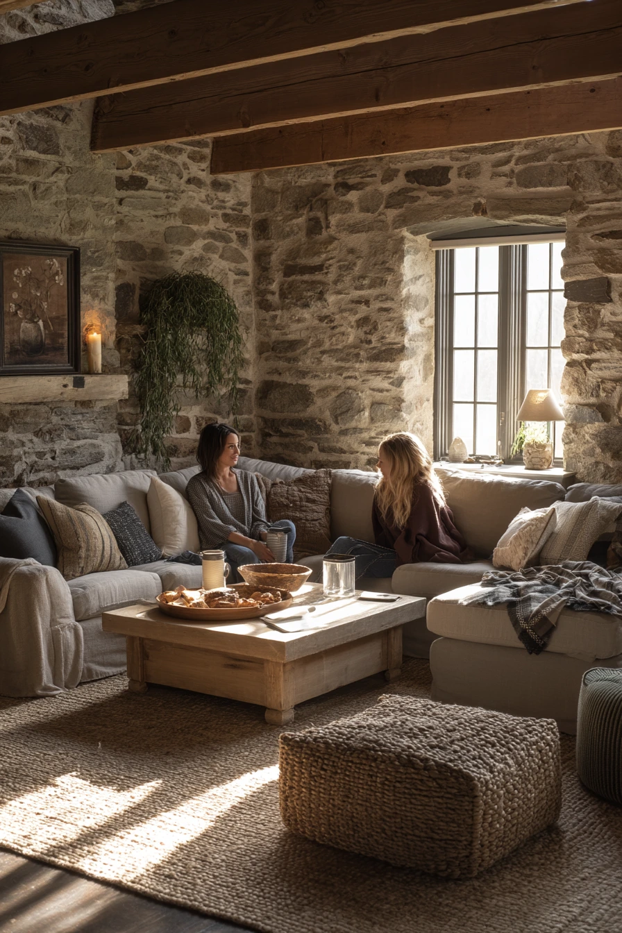Weekend Hosting in a Relaxed Farmhouse Living Room