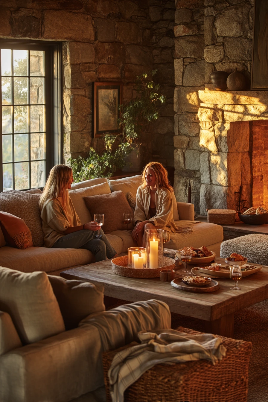Weekend Hosting in a Relaxed Farmhouse Living Room